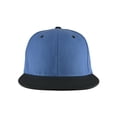 thumbnail image 2 of Top Headwear Flat Bill Adjustable Snapback Cap - Light Blue/Black, 2 of 2