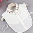 thumbnail image 5 of Odeerbi Chiffon Fake Collar for Women False Collar Solid Color Detachable Collar Blouse Half Shirts Faux False Collar White, 5 of 8