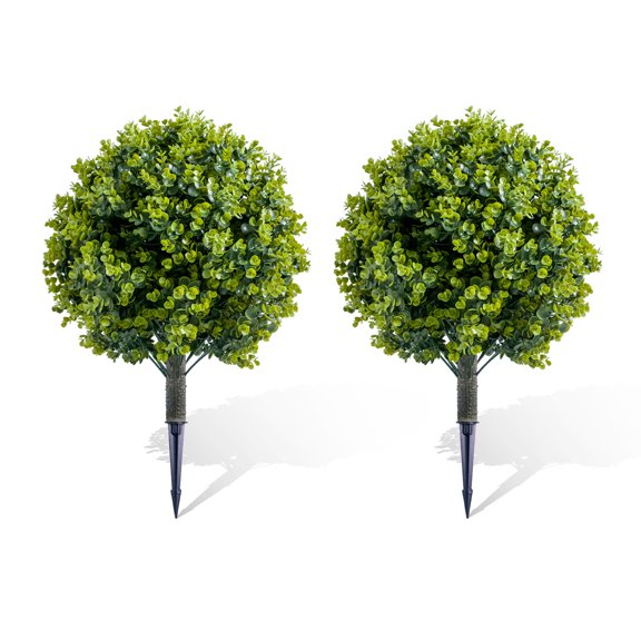 Artificial Topiary Trees, Realistic Plants, UV Resistant, for Indoor/Outdoor Decor