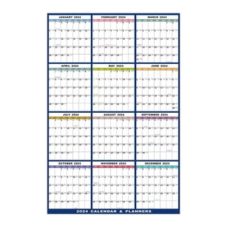 Yearly Dry Erase Calendar