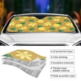 thumbnail image 5 of XMXY Car Sun Shade Windshield, Fruit Pineapple Flowers Exotic Automotive Front Window Sun Visor for Cars SUV Trucks, Medium Size, 5 of 8
