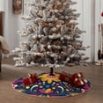 thumbnail image 4 of Rateoe Cinco De Mayo Floral Pattern Christmas Tree Skirt with Ties , Christmas Tree Decorations, Farmhouse Christmas Decor Xmas Holiday Decorations-48", 4 of 6