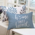thumbnail image 5 of Blue Geometric Pillow Covers 12x20 Set of 4,Decorative Aqua Boho Couch Throw Pillow Cover for Sofa Bedroom, Farmhouse Cushion Case Outdoor Home Decoration(Blue Aqua), 5 of 6