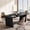 Black, variant on Finmind 8FT Conference Table for 10 People, Large Wooden Meeting Table with Strong Metal Frame for Office, Walnut