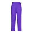 thumbnail image 7 of Bootcut Yoga Pants, Audhol Pants for Women High Waisted Crop Work Pants Summer Casual Slacks Yoga Dress Pant Yoga Work Pants Purple XL, 7 of 7