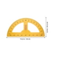 thumbnail image 4 of OULII Handheld Protractor Yellow Wood 1 Piece for School Equipment, 4 of 4