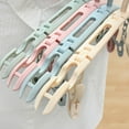 thumbnail image 2 of FONDOTIN 1Set Pink Travelling Folding Hanger Non-Slip Foldable Portable For Home And Business, 2 of 8