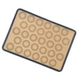 thumbnail image 3 of Baking Liner Mat, Thick Heat Resistant Reusable Versatille Easy To Clean Pastry Mat Non Stick  For Home For Bakery For Cake Shop For Coffee Shop For Ovens, 3 of 8