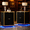 Black, variant on Catrimown Set of 2 Black & Gold Nightstands, Bedside End Table with LED Lights for Bedroom & Living Room