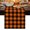 Orange, variant on Red White Plaid Table Runner 48 Inches Long, Modern Farmhouse Buffalo Check Gingham Kitchen Coffee Dining Table Decoration for Home Party Birthday Wedding Home Decor 13x48 Inches