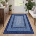 thumbnail image 1 of Printed Rugs with Braided Pattern on it, Washable Rug 4x6 Entryway Rug Non Slip Living Room Area Rug Soft Non Shedding Low Pile Stain Resistant Carpet for Kitchen Bedroom Nursery, 1 of 9