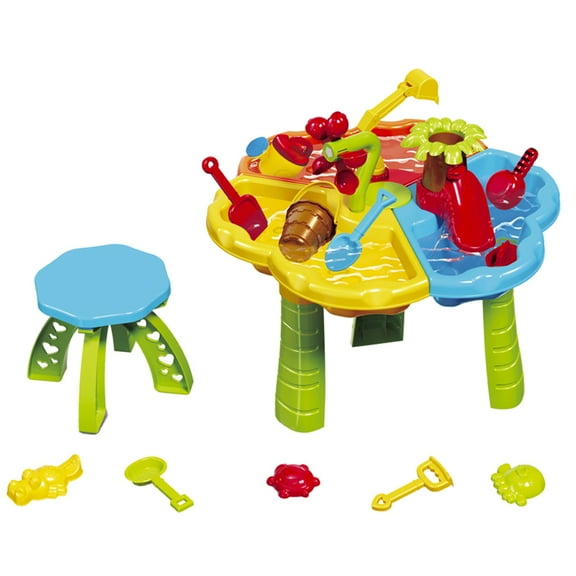 Toddler Sensory Sand and Water Table with Chair | 3 in 1 Indoor & Outdoor Play Table for Kids