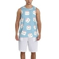 thumbnail image 4 of Gaeub Cartoon Sushi Men's Mesh Basketball Jersey, Quick-Drying Sleeveless Top S-4XL, Loose Muscle Tank Top -X-Large, 4 of 9