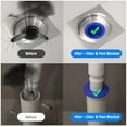 thumbnail image 5 of 5 Pack Thickened Adjustable Silicone Floor Drain Backflow Preventer, Anti-Odor Sewer Core, One-Way Valve Fits 40mm to 50mm Drain Pipe, Deodorant Seal for Bathroom Kitchen Shower, 5 of 6