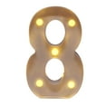 thumbnail image 2 of Led Marquee Letter Lights, Battery-Operated Warm-White Standing & Wall-Hanging Alphabet Symbol Lamp, Plastic Light-Up Letters for Home Bar teen-Shower Wedding Sign Diy Words, 1Pc Digital Light, 2 of 4