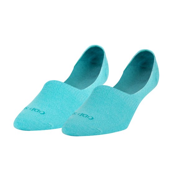 Basix No Show Liner Socks for Men, Low Comfort Fit Cotton Blend, Mint Heather