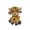 A002- 0.7mm, variant on Highland Cow Kitchen Decor, Highland Cow Figurine, Sunflower Decor, Farmhouse Shelf Decor, Whimsical Home Accent for Desktop Mantel Display, Cute Brown Resin Design, 1 Pack