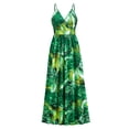 thumbnail image 5 of Franhais Women's Summer Long Sling Dress Sleeveless Backless Deep V Neck Boho Floral Dress For Holiday, 5 of 9