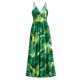 thumbnail image 5 of Lucakuins - Vestido largo de verano para mujer, sin mangas, sin espalda, cuello en V profundo, bohemio, floral Lucakuins  moda, 5 of 9