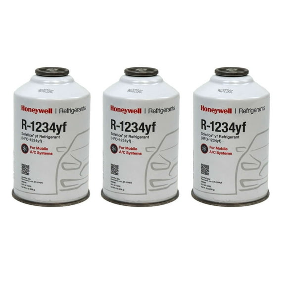 Honeywell R1234YF AC Refrigerant for Mobile Systems Solstice HFO-1234YF (3) 8oz Cans