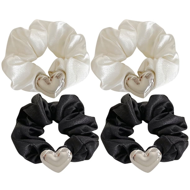 GOOHOCHY 4 coleteros elásticos para el pelo, accesorios para el pelo para mujer