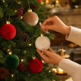 thumbnail image 5 of Hanging Ball Ornaments for Christmas Tree, Plastic Holiday Decorations Set, 5 of 7