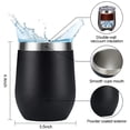 thumbnail image 4 of Inteprter Vaso aislado al vacío de acero inoxidable de 12 oz, taza de viaje para coche de doble pared, taza de café y agua para bebidas heladas Type5 NO5, 4 of 6