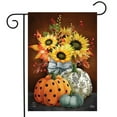 thumbnail image 2 of Briarwood Lane Patterned Pumpkins And Sunflowers Garden Flag, 2 of 4