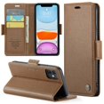 thumbnail image 1 of Funda tipo cartera iPhone 11 con cierre magnético, RFID, tarjetero, soporte, carga inalámbrica, 1 of 5