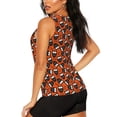 thumbnail image 3 of Balery Owls And Boo Camiseta sin mangas estampada ligera para mujer, tops de entrenamiento sin mangas, camisetas de yoga transpirables de secado rápido.-Large, 3 of 7