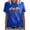 #02 Blue, variant on Ichuanyi Womens Tops, Summer Women Crewneck Love Print T-Shirts Print Tees Short Sleeve T-Shirt Blouse Tops