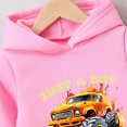 thumbnail image 4 of Boys and Girls Outfit Set Kids Cute Cartoon Print Long Sleeved Hoodie and Pants Casual Set 6-24 Months 2T 3T 4T 5T 6T Children Pink,7-8 Years, 4 of 6