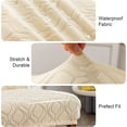thumbnail image 3 of Yumcute Waterproof Chair Covers for Dining Room, Stretch Jacquard Dining Chair Slipcovers Removable Washable Chair Protector for Kitchen,restaurant 2PCS, 3 of 8