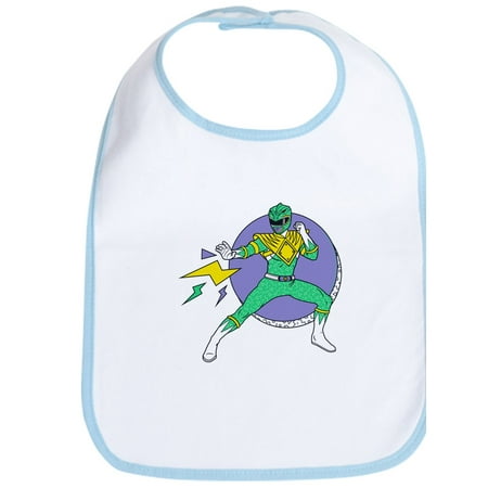 

CafePress - Green Ranger Lightning Bolts - Cute Cloth Baby Bib Toddler Bib