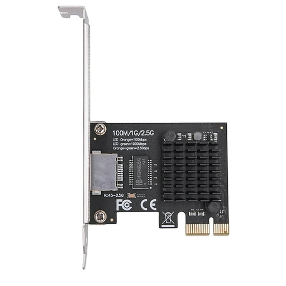 Yuhsdv 1 Port 2.5GB PCIe Network Card 2.5 Gigabit Ethernet Interface Adapter for PC