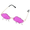 thumbnail image 4 of FELTECHELECTR 1 par de gafas sin montura con forma de nube, gafas de sol de lujo para uso urbano., 4 of 6