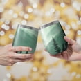 thumbnail image 2 of 12oz Stemless Wine Tumblers Misty Forest Landscape Vacuum Insulated Stainless Steel Travel Tumbler Cups Mug with Lid and Straw for Champaign,Cocktail,Beer with Cleaning Brush, 2 of 5