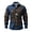 Blue, variant on Shirts For Men Skeleton Flower Print Lapel Collar Button Down Halloween Short Sleeve Top Pattern Unpocketed Crew Neck Tee Casual Beach Summer Out Tops