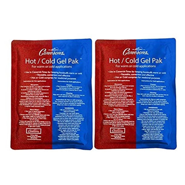 Hot or Cold Gel Pack Set of 2 XL Size (8 x 11") Reusable Ice Pak for