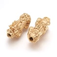 thumbnail image 2 of 10pc 304 Stainless Steel Beads Pi Xiu Matte Gold Color 29x13x10mm Hole: 3.5mm, 2 of 2