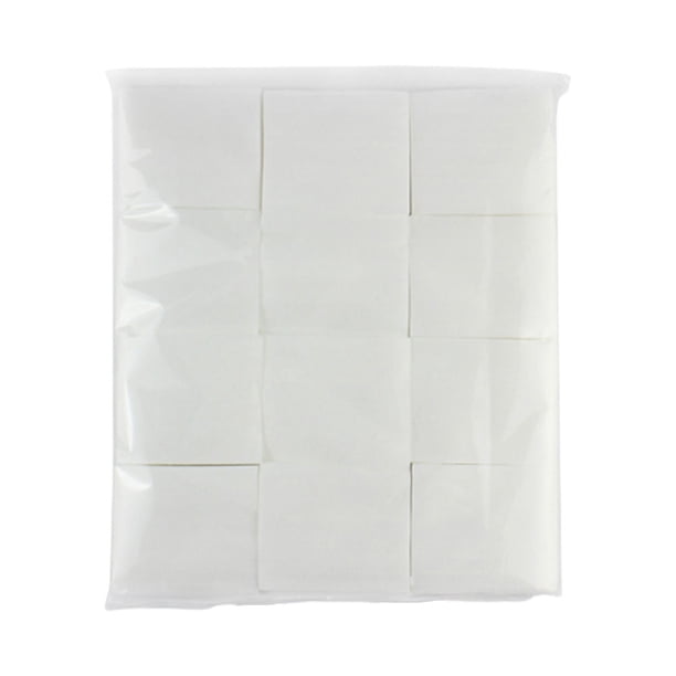 1200 piezas almohadillas de algodón desechables maquillaje portátil algodón removedor de esmalte de uñas toalla removedor de maquillaje almohadillas blancas