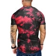 thumbnail image 2 of Liacowi Men's Casual Short Sleeve T-Shirt Tie-Dye Pattern Round Neck Tops, 2 of 5
