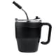 thumbnail image 3 of Paquete con 50 piezas de Taza acero inoxidable tapa push con popote negro 12 x 6.5, 3 of 4