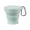 Green, variant on Yammee Silicone Collapsible Travel Mug Folding Camping Cup with Lid Carabiner Expandable Drinking Cups Outdoor Hiking Camping