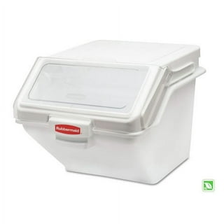 Rubbermaid Commercial Food/Tote Boxes, 21.5gal, 26w x 18d x 15h, White