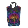 thumbnail image 2 of Bingfone Indian Mandalas Dragonfly Laundry Hamper,Large Canvas Fabric Lightweight Storage Basket Toy Organizer Dirty Clothes Collapsible, 2 of 6