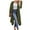 Army Green, variant on Weardear Women's Plus Size Cardigan Long Sleeve Open Front Drape Cardigans Lightweight Long Duster