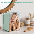 thumbnail image 2 of iceBlue LED Mirror Skincare Refrigerator- 4L Mini Fridge for Makeup & Drinks - Car/Home Portable Cooler, 2 of 7