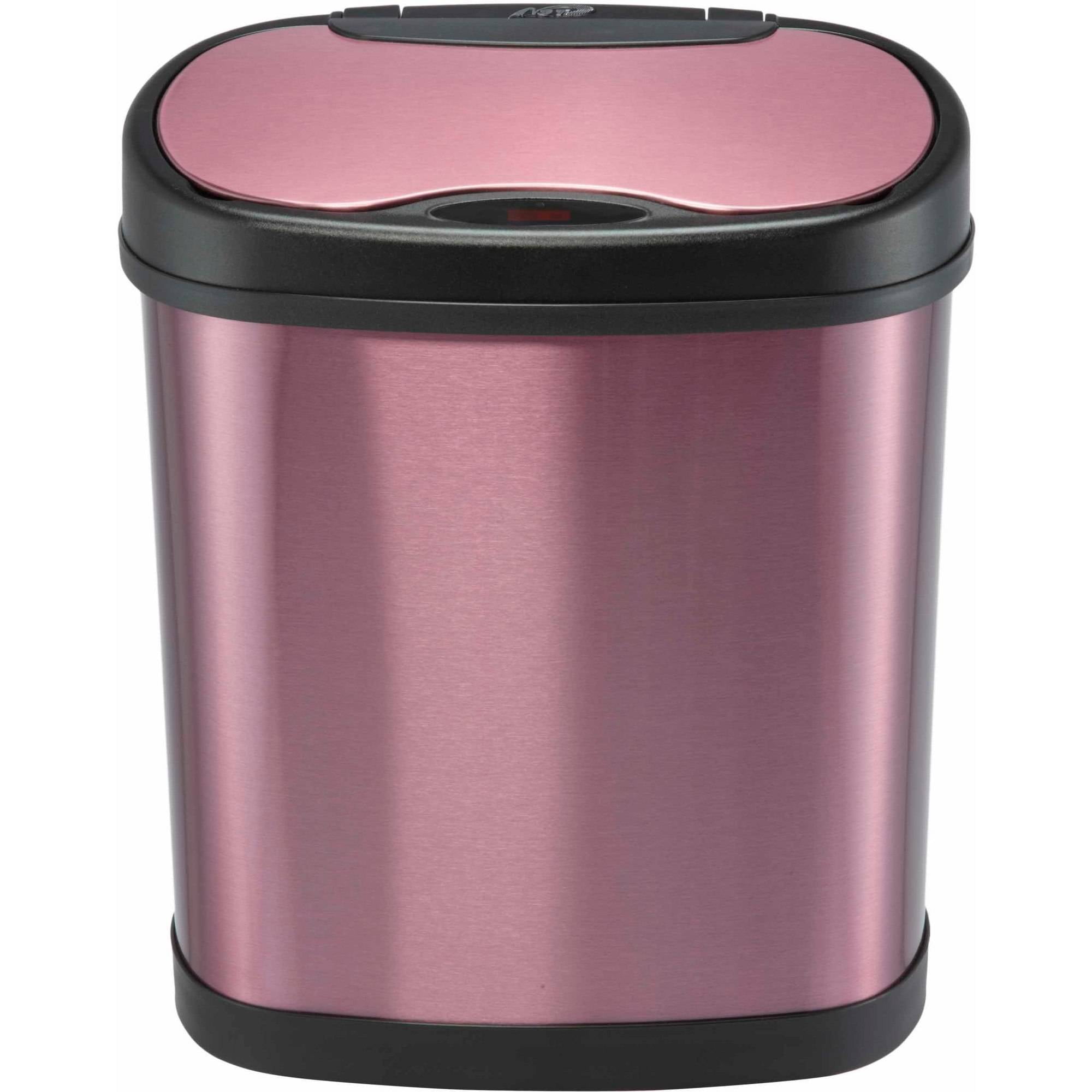 Nine Stars Motion Sensor 31 Gallon Trash Can Purple Walmartcom