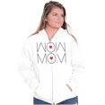 thumbnail image 3 of Wow Mom Cute Mothers Day Hearts Zip Hoodie Sweatshirt Women Brisco Brands S, 3 of 6